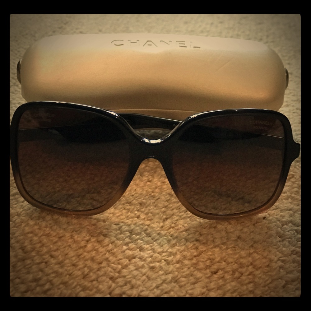 Chanel Square Oversized Ombré Sunglasses